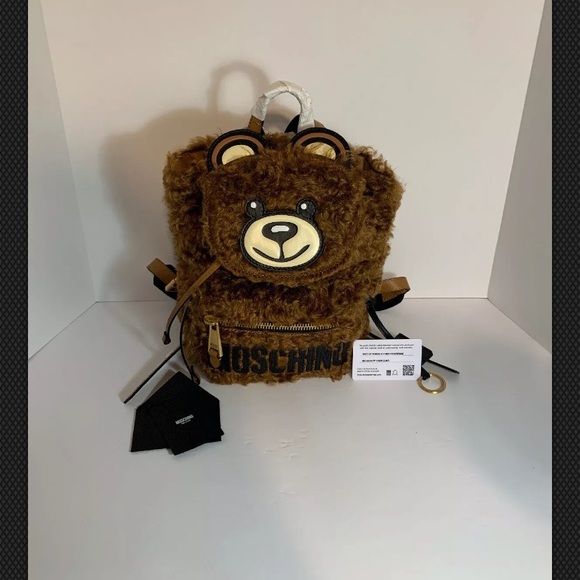 Moschino Couture Jeremy Teddy Bear Backpack New - Picture 4 of 5
